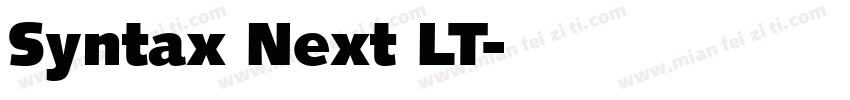 Syntax Next LT字体转换